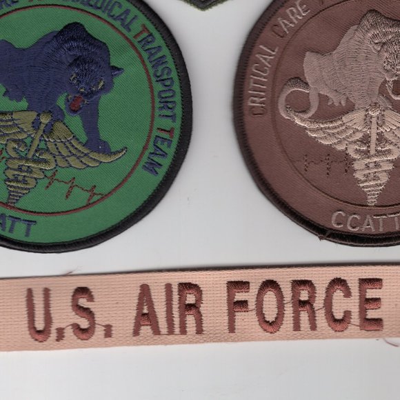 Set Of 4 Military Uniform Patches Never Used Air Force Medical Transport - Picture 5 of 5